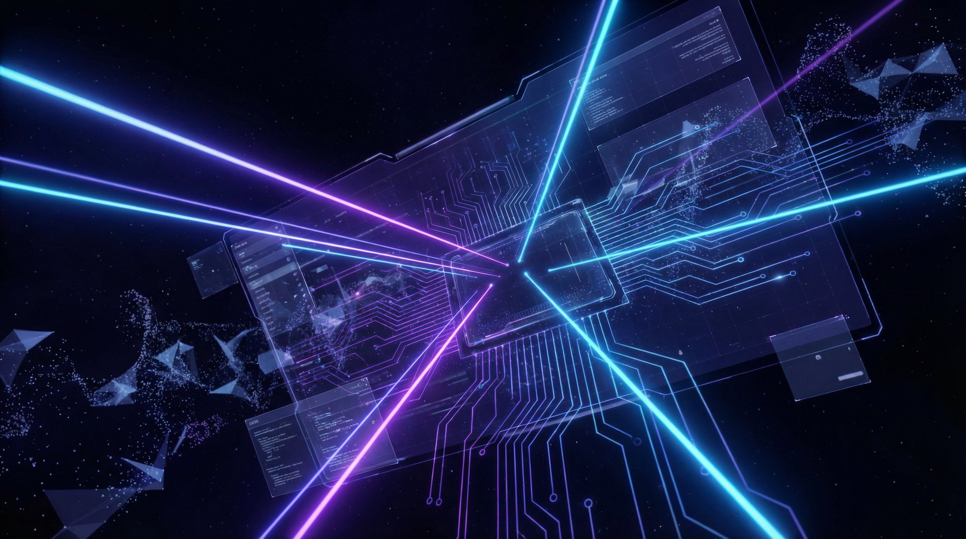 糖心Vlog未来科技感Banner